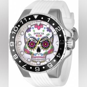 NEW NIB‎ Invicta Pro Invicta Men's Aviator Dia De Los Muertes Watch Quartz 36853